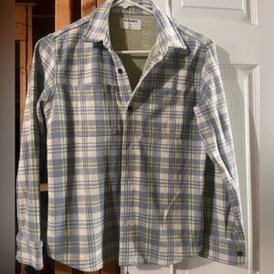 Old Navy Blue and Yellow Plaid Shirt